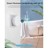 imageGovee WiFi Water Sensor 2 Pack Smart Water Leak Detector 100dB Adjustable Alarm Suit for Home and Basement Water Leak Alert with Email ampamp APP Push Only Support 24G WiFi3 sensor  Gateway