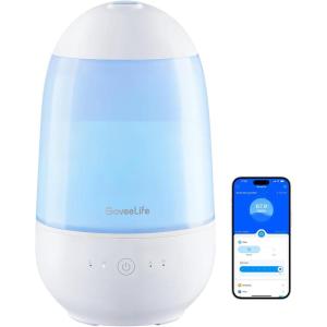 imageGoveeLife Smart Cool Mist Air Humidifiers for Bedroom Easy to Clean ampamp Top Fill Humidifier for Baby Nursery Plants Ultrasonic Humidifier with APP ampamp Voice Control Essential Oil Diffuser Nightlight