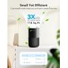 imageGoveeLife Mini Air Purifier for Bedroom HEPA Smart Filter Air Purifier with App Alexa Control for Pet Hair Odors Pollen Smoke Portable Air Cleaner with 3 Speeds 2 Modes Timer Aroma for HomeBlack