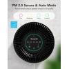 imageGoveeLife Smart Air Purifier for Home Large Room Up to 1524 sqftwith Washable Filter Integrated PM 25 Air Quality SensorWiFi H13 True HEPA Air Purifier for Smoke Wildfire Pet Hair24dB WhiteBlack