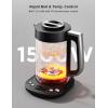 imageGoveeLife Smart Electric Kettle with Tea Infuser for Loose Leaf 17 L Electric Tea Kettle with Brewing Program Variable Temperature Control 2 H Keep Warm ampamp Auto Shut off BPA Free SliverBlack
