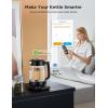 imageGoveeLife Smart Electric Kettle with Tea Infuser for Loose Leaf 17 L Electric Tea Kettle with Brewing Program Variable Temperature Control 2 H Keep Warm ampamp Auto Shut off BPA Free SliverBlack