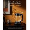 imageGoveeLife Smart Electric Kettle with Tea Infuser for Loose Leaf 17 L Electric Tea Kettle with Brewing Program Variable Temperature Control 2 H Keep Warm ampamp Auto Shut off BPA Free SliverBlack