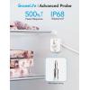 imageGoveeLife WiFi Refrigerator Thermometer with Alarm Wireless Digital Freezer Temperature Gauge with App Control LCD Display 2 Years Free Data Export for Home Kitchen Fridge Pool Hot Tub 2 Pack1 Gateway  2 Sensor