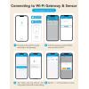 imageGoveeLife WiFi Water Ieak Detector 2 for Home Smart Water Ieak Sensor 4 Pack with 100dB Adjustable Alarm and App Alerts Wireless Detector with 1312 ft Transmission for Basement Kitchen Bathroom1 gateway  4 sensor