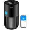 imageGoveeLife Mini Air Purifier for Bedroom HEPA Smart Filter Air Purifier with App Alexa Control for Pet Hair Odors Pollen Smoke Portable Air Cleaner with 3 Speeds 2 Modes Timer Aroma for HomeBlack