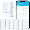 imageGoveeLife WiFi Water Ieak Detector 2 for Home Smart Water Ieak Sensor 4 Pack with 100dB Adjustable Alarm and App Alerts Wireless Detector with 1312 ft Transmission for Basement Kitchen Bathroom1 gateway  6 sensor