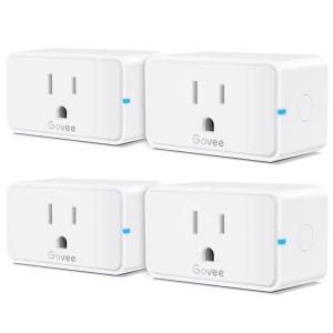 imageGovee Smart Plug 15A WiFi Bluetooth Outlet 1 Pack Work with Alexa and Google Assistant WiFi Plugs with Multiple Timers Govee Home APP Group Control Remotely No Hub Required ETLampampFCC Certified4
