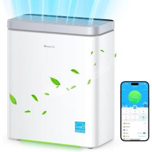 imageGoveeLife Smart Air Purifier for Home Large Room Covers up to 1046 ft HEPA Sleep Mode 3in1 Filter Air Purifier with App Alexa Control for Pet Hair Odors Pollen and Smoke no sensorWith PM 25 Sensor