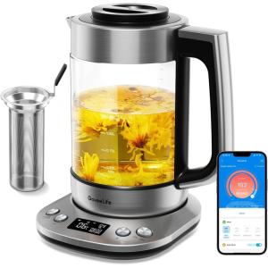 imageGoveeLife Smart Electric Kettle with Tea Infuser for Loose Leaf 17 L Electric Tea Kettle with Brewing Program Variable Temperature Control 2 H Keep Warm ampamp Auto Shut off BPA Free SliverSilver