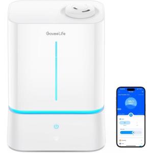 imageGoveeLife Smart Humidifier for Bedroom Large Room 45L Cool Mist TopFill Humidifiers with Scent Diffuser ampamp Night Light Voice ampamp App Control Dual 360 Rotation Nozzles Handle Design Auto Shut Off