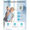 imageGovee WiFi Thermometer Hygrometer 2Pack H5103 Indoor Temperature Humidity Sensor with Electronic Ink Display App Notification Alert Free Data Storage Export Digital Remote Monitor for Bedroom2