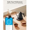 imageGoveeLife Smart Electric Kettle 08L WiFi Gooseneck Kettle Compatible with Alexa 5 Modes for Use 3minute Fast Heating and 2H Keep Warm AutoShut off for Safety Stainless Steel Matte BlackMatte Black