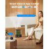 imageGoveeLife Smart Humidifiers for Bedroom 6L Cool Mist Top Fill for Large Room Humidity Sensor Auto Mode 60H Quiet Runtime Schedule WiFi Humidifier for Baby Plant Compatible with Alexa BlackBlack