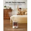 imageGoveeLife Smart Humidifiers for Bedroom 6L Cool Mist Top Fill for Large Room Humidity Sensor Auto Mode 60H Quiet Runtime Schedule WiFi Humidifier for Baby Plant Compatible with Alexa BlackWhite