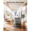 imageGoveeLife Smart Humidifiers for Bedroom 6L Cool Mist Top Fill for Large Room Humidity Sensor Auto Mode 60H Quiet Runtime Schedule WiFi Humidifier for Baby Plant Compatible with Alexa BlackBlack
