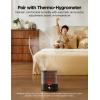 imageGoveeLife Smart Humidifiers for Bedroom 6L Cool Mist Top Fill for Large Room Humidity Sensor Auto Mode 60H Quiet Runtime Schedule WiFi Humidifier for Baby Plant Compatible with Alexa BlackBlack