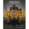 imageGoveeLife Smart WiFi Electric Kettle with LED Display Variable Temperature Control 08L Alexa Compatible  Stainless Steel Kettle for Pour Over Coffee Brew Tea Boil Hot Water Matte Black