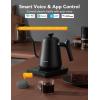 imageGoveeLife Smart WiFi Electric Kettle with LED Display Variable Temperature Control 08L Alexa Compatible  Stainless Steel Kettle for Pour Over Coffee Brew Tea Boil Hot Water Matte Black