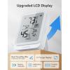 imageGoveeLife Hygrometer Thermometer H5104 Bluetooth Room Temperature Monitor with APP Alert and 2 Years Date Storage Export Remote LCD Digital Hygrometer Indoor Humidity Meter Greenhouse Humidor RVWhite