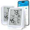 imageGoveeLife Hygrometer Thermometer H5104 Bluetooth Room Temperature Monitor with APP Alert and 2 Years Date Storage Export Remote LCD Digital Hygrometer Indoor Humidity Meter Greenhouse Humidor RVWhite