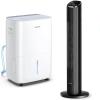 imageGoveeLife Dehumidifier for Home 4500 SqFt Black Tower Fan for Bedroom