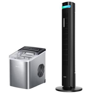 imageGoveeLife 42 Tower Fan for Bedroom Bundle with Smart Countertop Ice Makers
