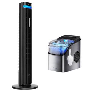 imageGoveeLife 42 Tower Fan for Bedroom Bundle with Smart Ice Maker Countertop