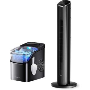 imageGoveeLife Smart Ice Maker Countertop H717D Bundle 36 inch Smart Tower Fan for Bedroom