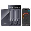 imageGoveeLife Digital Meat Thermometer Wireless with 4 Probes WiFi Bluetooth Food Thermometer for Cooking Long Range Probe Monitoring Rechargeable Base APP Alerts Recipes for BBQ Oven Grill Smoker