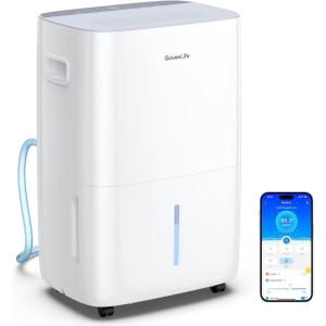 imageGoveeLife Dehumidifier for Home 4500 Sq Ft 50 to 137 Pint with Pump Drain Hose Smart Dehumidifier for Basement with Humidity Control Auto Shut OffDefrost 5 Modes Bedroom Bathroom Garage