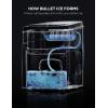 imageGoveeLife Smart Ice Maker Countertop Portable Ice Machine with Voice Control 9 Ice Cubes in 6 Minutes 3 Sizes 26lbs24Hrs Self Cleaning RGB Lights Quiet Ice Maker with Scoop for Kitchen SilverSilver