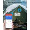 imageGoveeLife Portable Outdoor Hygrometer Thermometer with IP65 Waterproof Standalone Digital Display 197ft Buletooth Range Notification Alerts 2 Years Data Storage Export for Camping Hiking Patio