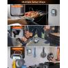imageGovee Bluetooth Meat Thermometer Wireless Meat Thermometer for Smoker Oven Digital Grill Thermometer with 6 Probes Timer Mode Smart LCD Backlight BBQ Thermometer for Cooking Turkey Fish BeefSilver