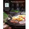 imageGovee Bluetooth Meat Thermometer Wireless Meat Thermometer for Smoker Oven Digital Grill Thermometer with 6 Probes Timer Mode Smart LCD Backlight BBQ Thermometer for Cooking Turkey Fish BeefBlack
