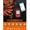 imageGovee Bluetooth Meat Thermometer Wireless Meat Thermometer for Smoker Oven Digital Grill Thermometer with 6 Probes Timer Mode Smart LCD Backlight BBQ Thermometer for Cooking Turkey Fish BeefRed