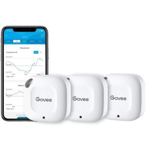 image:imageGovee Bluetooth Hygrometer Thermometer Wireless Thermometer Mini Humidity Sensor with Notification Alert Data Storage and Export 262 Feet Connecting Range3