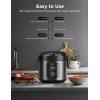 image:imageGoveeLife Smart Rice Cooker 6in1 MultiCooker Slow Cooker Yogurt Maker Saute Pan Steamer Food Warmer 1000W 10Cup Uncooked 52 Quart Includes App with 33 Recipes