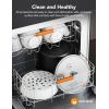 image:imageGoveeLife Smart Rice Cooker 6in1 MultiCooker Slow Cooker Yogurt Maker Saute Pan Steamer Food Warmer 1000W 10Cup Uncooked 52 Quart Includes App with 33 Recipes
