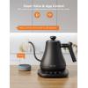 image:imageGovee Smart Electric Kettle WiFi Variable Temperature Gooseneck Pour Over Kettle and Tea Kettle Alexa Control 1200W Quick Heating 100 Stainless Steel 08L Matte Black