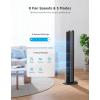 image:imageGoveeLife Black Tower Fan for Bedroom 36 Smart Floor Fan with AppVoice Control Temperature Sensor 5 Modes 8 Speeds25fts 29dB Quiet Oscillating Fan for Office 24H Timer Auto CoolingBlack