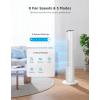 image:imageGoveeLife Black Tower Fan for Bedroom 36 Smart Floor Fan with AppVoice Control Temperature Sensor 5 Modes 8 Speeds25fts 29dB Quiet Oscillating Fan for Office 24H Timer Auto CoolingWhite
