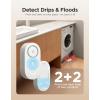 image:imageGoveeLife Upgraded Smart Water Leak Detector 1s with 1804 ft UltraLong Range WiFi Water Sensor with SMSEmailAPP Push and Sound Alarm 5Year Battery Life Suit for Home Basement Kitchen 6 PackGateway4 sensor