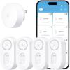 image:imageGoveeLife Upgraded Smart Water Leak Detector 1s with 1804 ft UltraLong Range WiFi Water Sensor with SMSEmailAPP Push and Sound Alarm 5Year Battery Life Suit for Home Basement Kitchen 6 PackGateway4 sensor