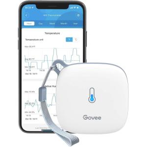 image:imageGovee Smart Thermometer Hygrometer WiFi Humidity Temperature Sensor with App Notification Alert 2 Years Free Data Storage Export Wireless Remote Monitor for Room Greenhouse Incubator Wine Cellar1