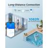 image:imageGoveeLife Smart Wireless Pool Thermometer P2 with WiFi Gateway Easy Read Floating Digital Water Thermometer with IP68 Waterproof App Notification Alerts Data Export for Swimming Bath Pond Blue