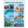 image:imageGoveeLife Smart Wireless Pool Thermometer P2 with WiFi Gateway Easy Read Floating Digital Water Thermometer with IP68 Waterproof App Notification Alerts Data Export for Swimming Bath Pond Blue