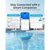 image:imageGoveeLife Smart Wireless Pool Thermometer P2 with WiFi Gateway Easy Read Floating Digital Water Thermometer with IP68 Waterproof App Notification Alerts Data Export for Swimming Bath Pond Blue