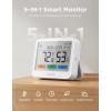 image:imageGoveeLife WiFi Thermometer Hygrometer 5in1 Temperature and Humidity Monitor with Weather Station Remote Sensor Large LCD Display Indoor Thermometer for Home Baby Room Greenhouse 3Pack1 Gateway3 Pack