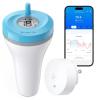 image:imageGoveeLife Smart Wireless Pool Thermometer P2 with WiFi Gateway Easy Read Floating Digital Water Thermometer with IP68 Waterproof App Notification Alerts Data Export for Swimming Bath Pond Blue